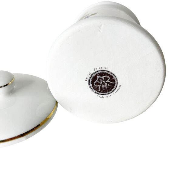 Vintage Reutter Porcelain "BETTHUPFERL" Bedtime Snack Jar W/ Lid W. Germany - Picture 12 of 16